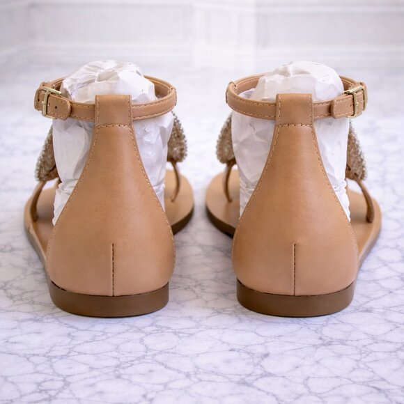 NWT I.N.C. International Concepts Quinciee Rhinestone Flat Sandals 8.5 M - Picture 3 of 3